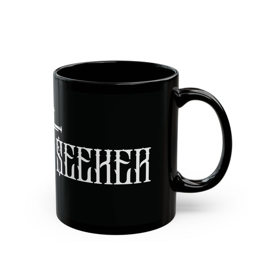 Kingdom Seeker - Cross and Nails Black Ceramic Mug
