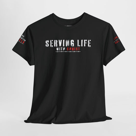 Serving Life with Christ - Scripture Faith Tee