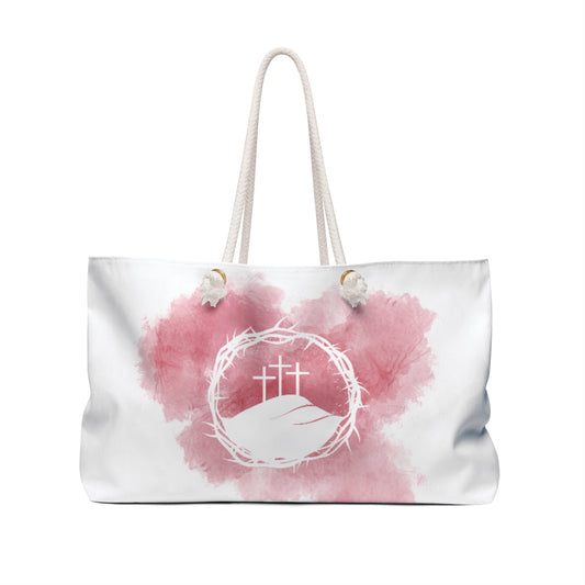 Crown of Thorns Three Cross - Easter Weekender Tote Bag