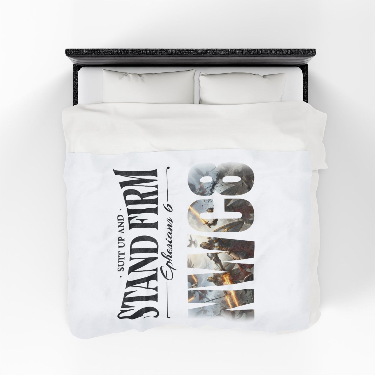 Suit Up and Stand Firm Ephesians 6 - Plush Blanket