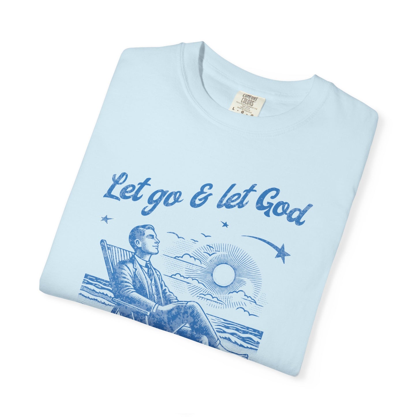 Let Go & Let God - Vintage Beach Faith Tee