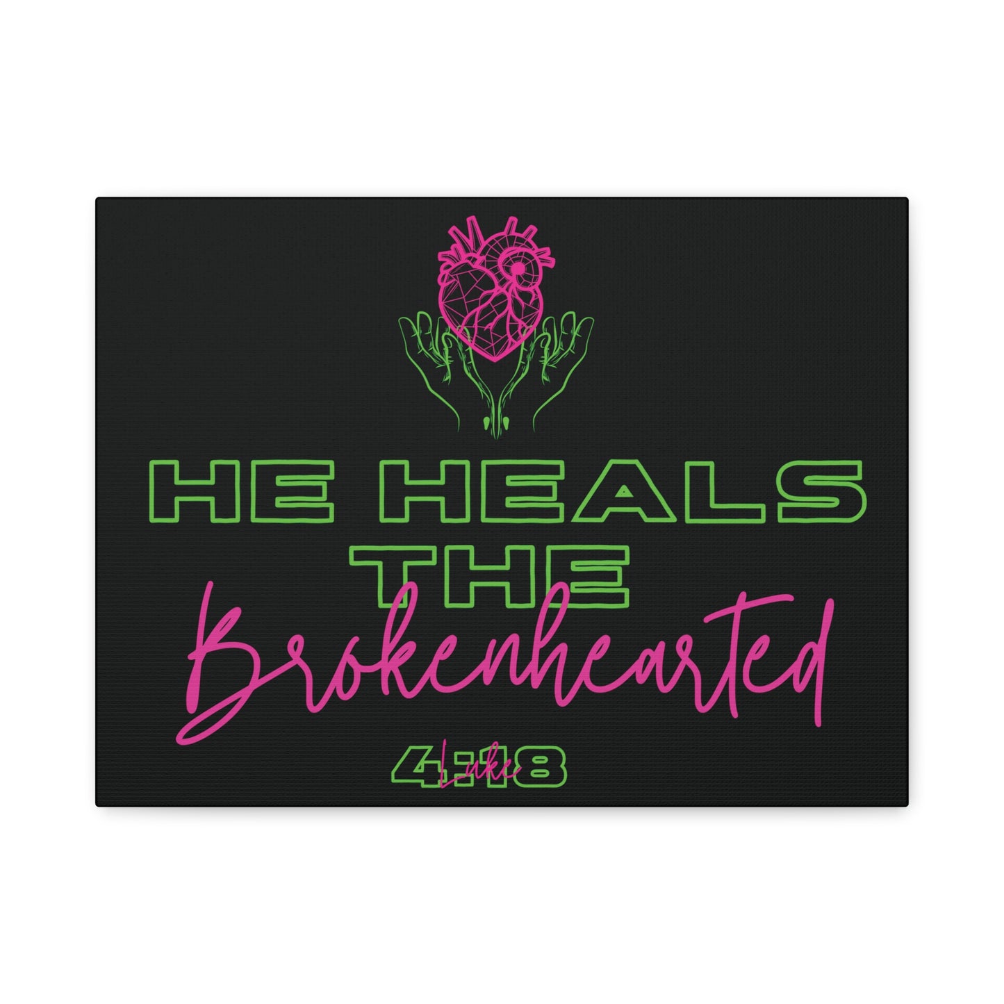 He Heals the Brokenhearted - Canvas Wall Art