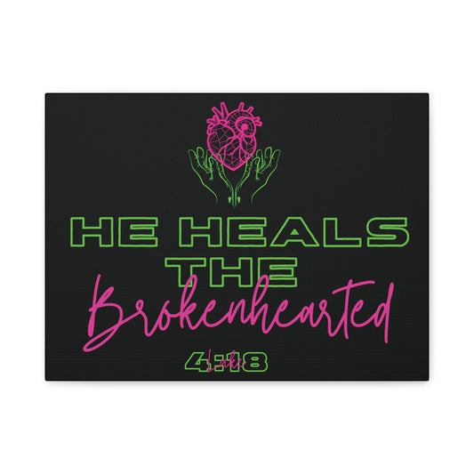He Heals the Brokenhearted - Canvas Wall Art