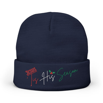 Jesus 'Tis His Season Embroidery Beanie