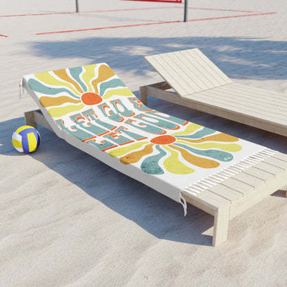 Let Go and Let God - Boho Beach Towel