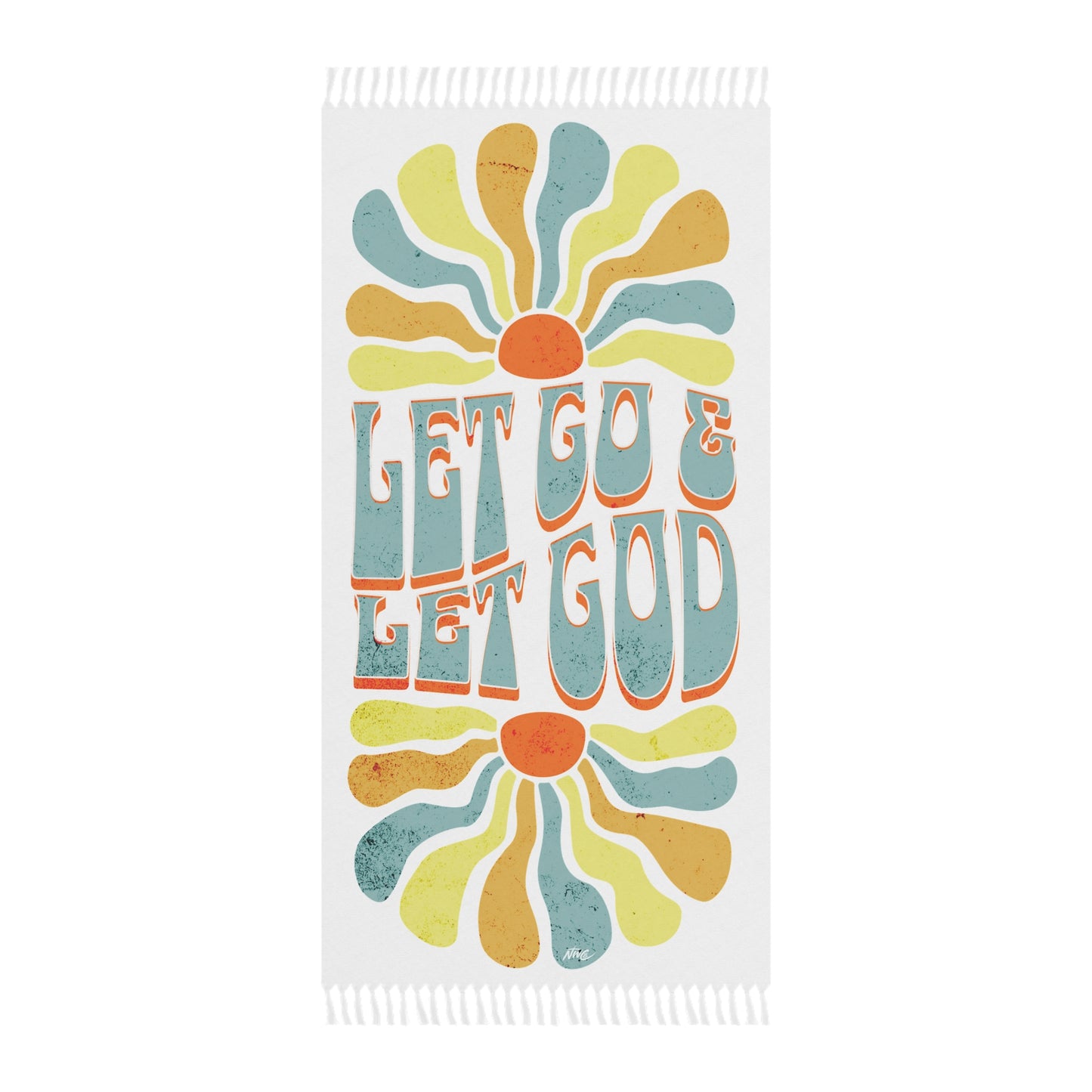 Let Go and Let God - Boho Beach Towel