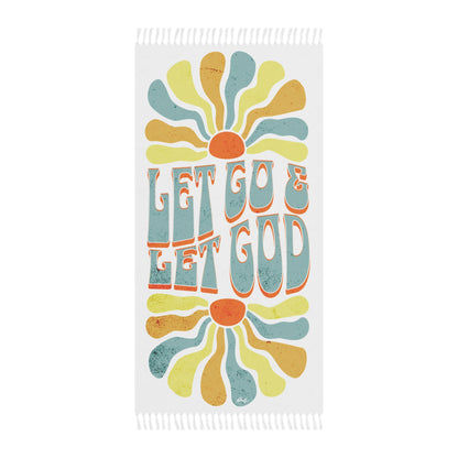 Let Go and Let God - Boho Beach Towel