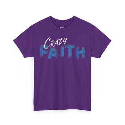 Crazy Faith - Galaxy Print Christian Tee