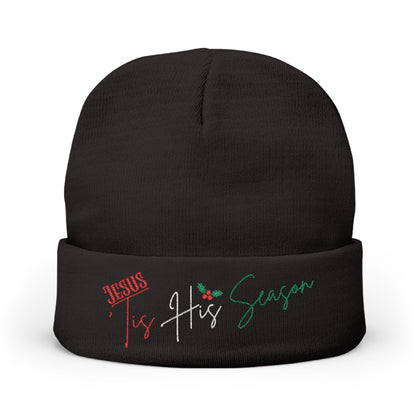 Jesus 'Tis His Season Embroidery Beanie