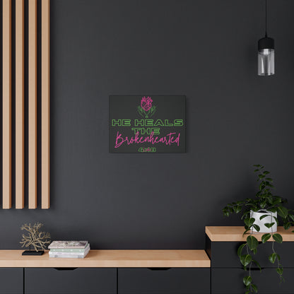 He Heals the Brokenhearted - Canvas Wall Art