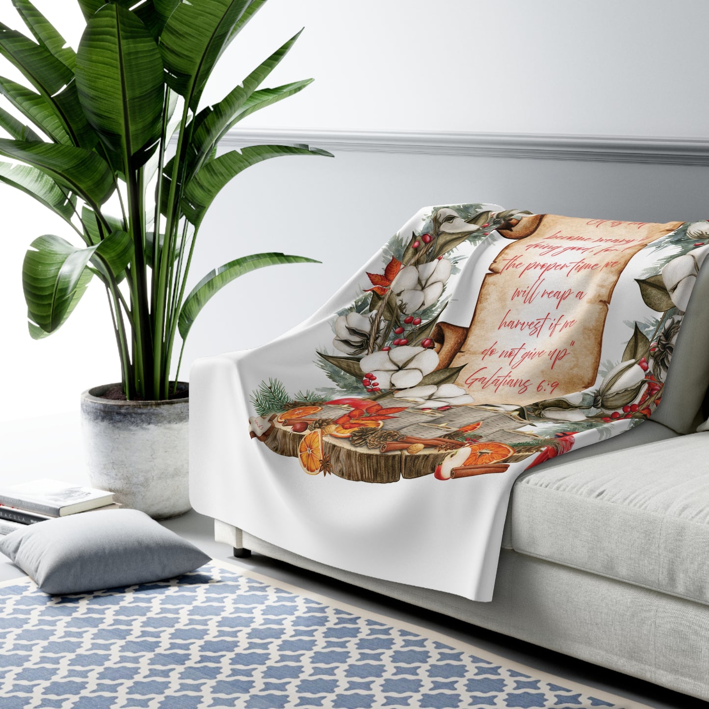 Weary in Well Doing - Harvest Winter Sherpa Fleece Blanket