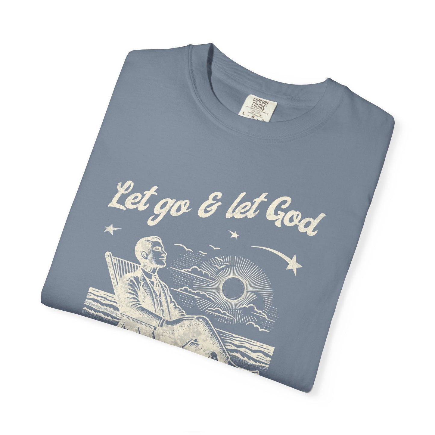 Let Go & Let God - Vintage Beach Faith Tee