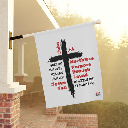 Inspirational Garden Banner — Faith-Based Outdoor Decor That Speaks Life