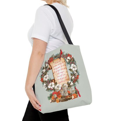 Winter Harvest Galatians 6:9 Tote Bag