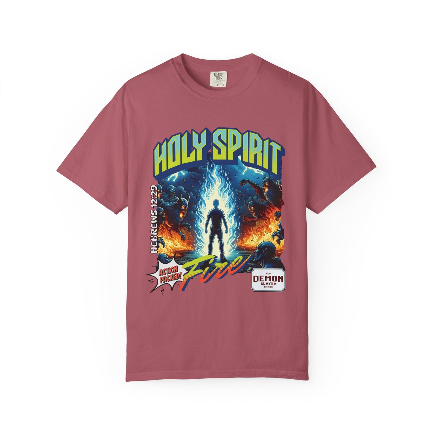 Holy Spirit Fire - Vintage Comic Book Christian Tee