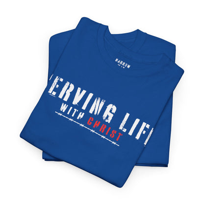 Serving Life with Christ - Scripture Faith Tee