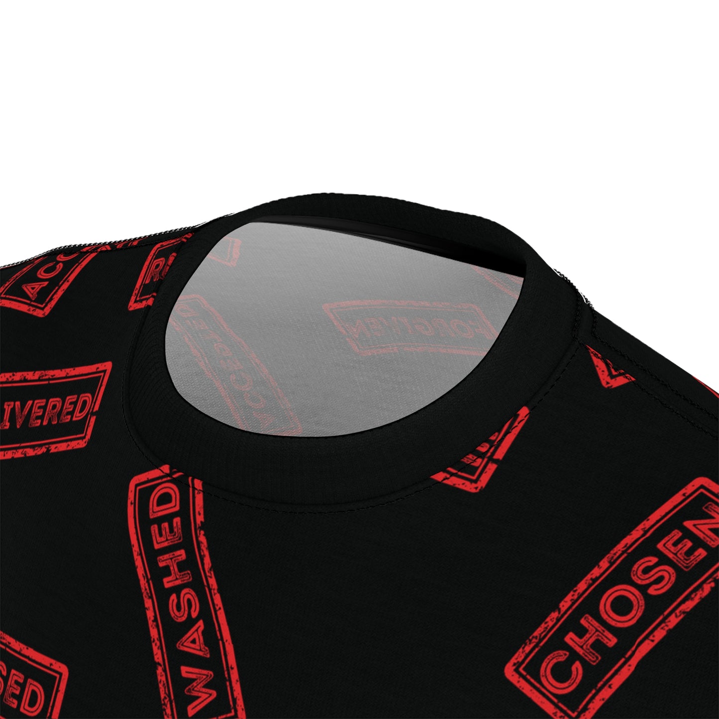 Sold Out for Jesus - All Over Print Faith Tee (Black/Red)