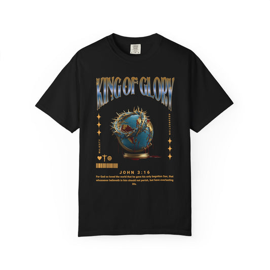 King of Glory - John 3:16 Crown of Thorns Christian Tee