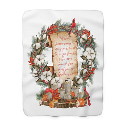 Weary in Well Doing - Harvest Winter Sherpa Fleece Blanket
