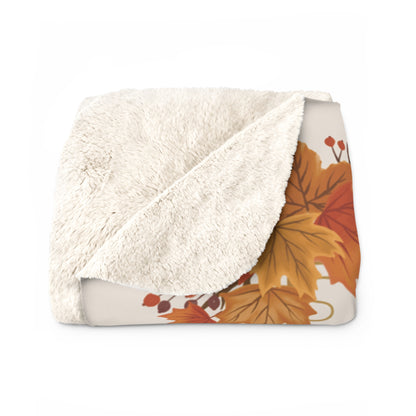 I Will Give You Rest - Matthew 11:28-30 Fall Sherpa Blanket