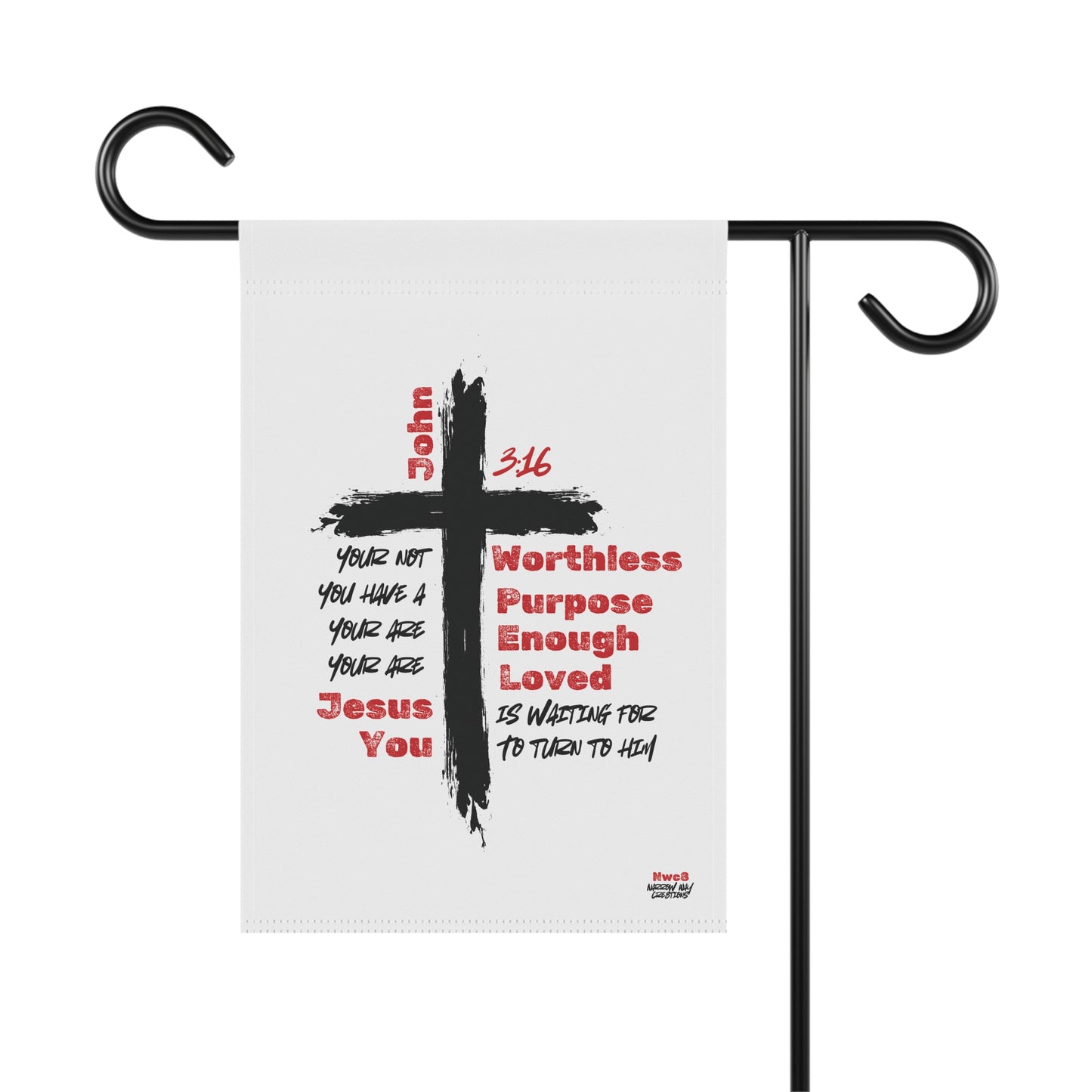 Inspirational Garden Banner — Faith-Based Outdoor Decor That Speaks Life