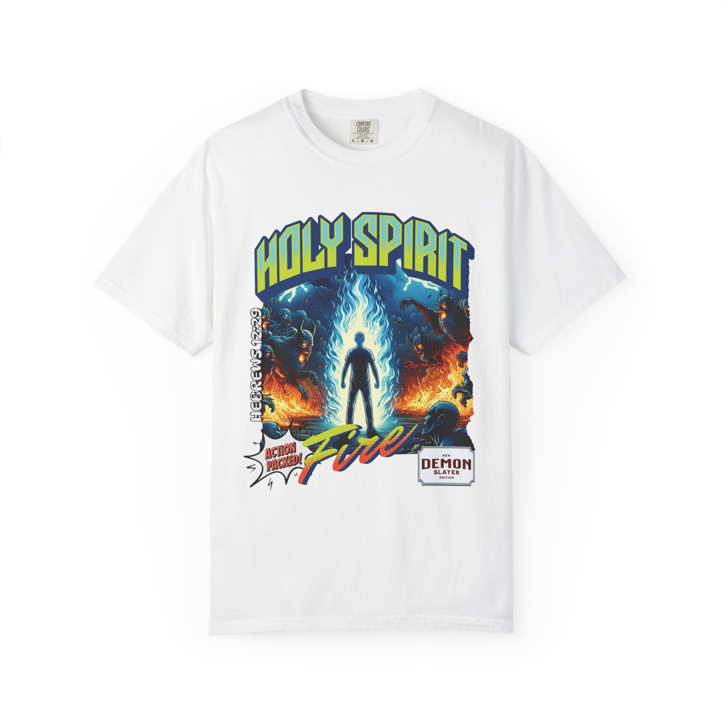 Holy Spirit Fire - Vintage Comic Book Christian Tee