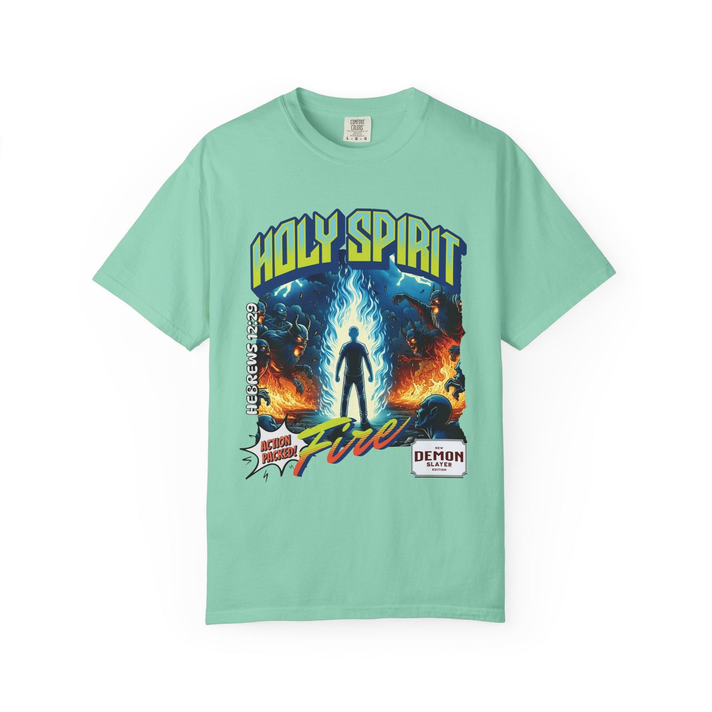 Holy Spirit Fire - Vintage Comic Book Christian Tee