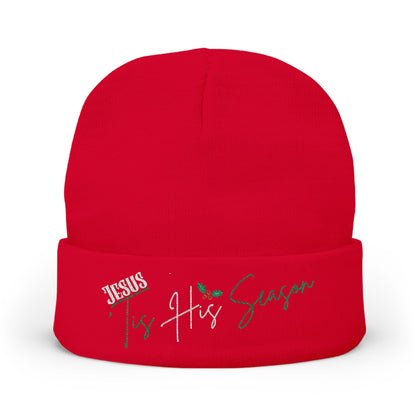 Jesus 'Tis His Season Embroidery Beanie