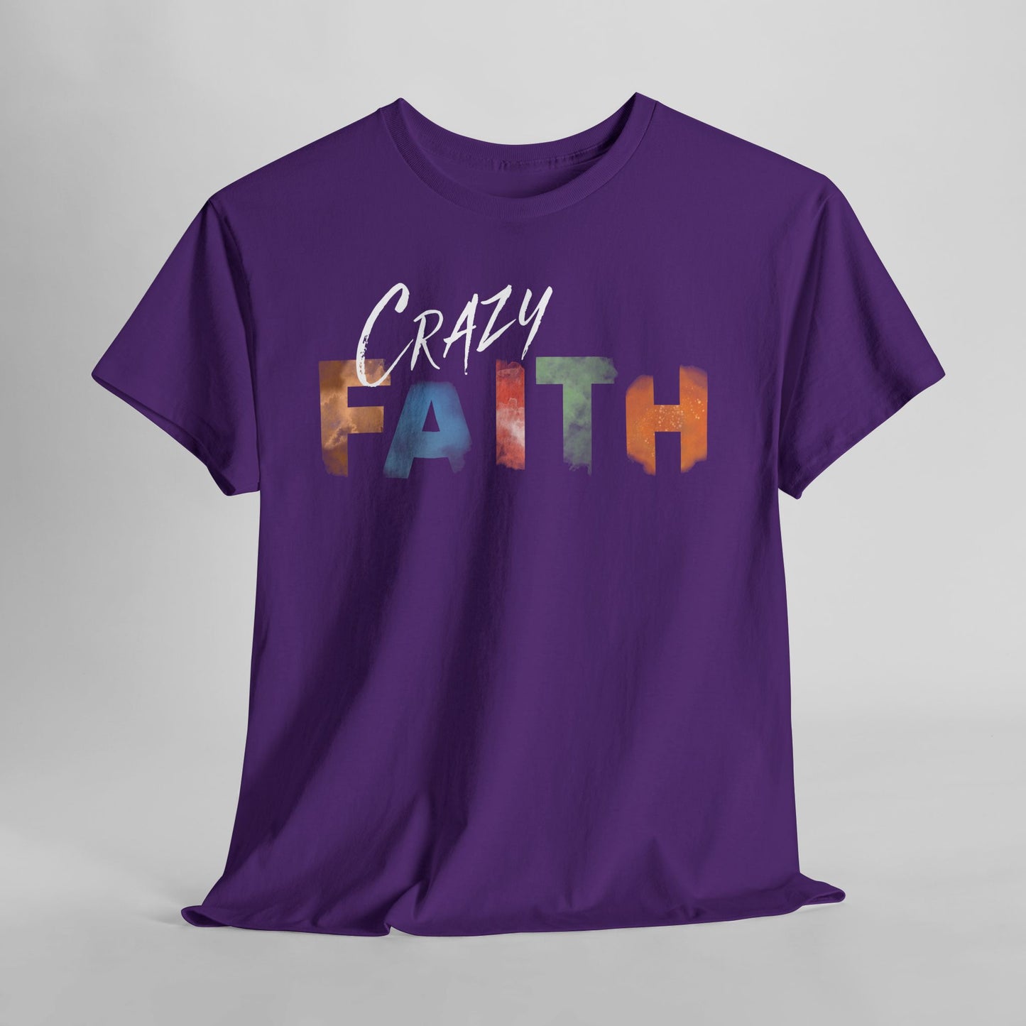 Crazy Faith - Watercolor Paint Christian Tee