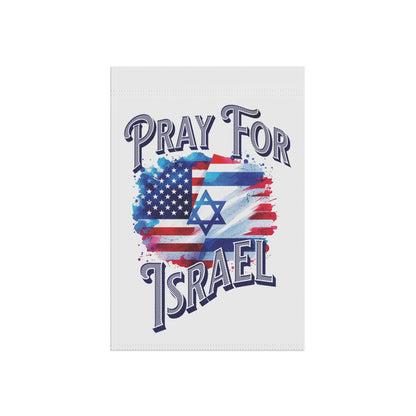 Pray for Israel Garden Banner — Patriotic Unity Flag for Faith & Solidarity