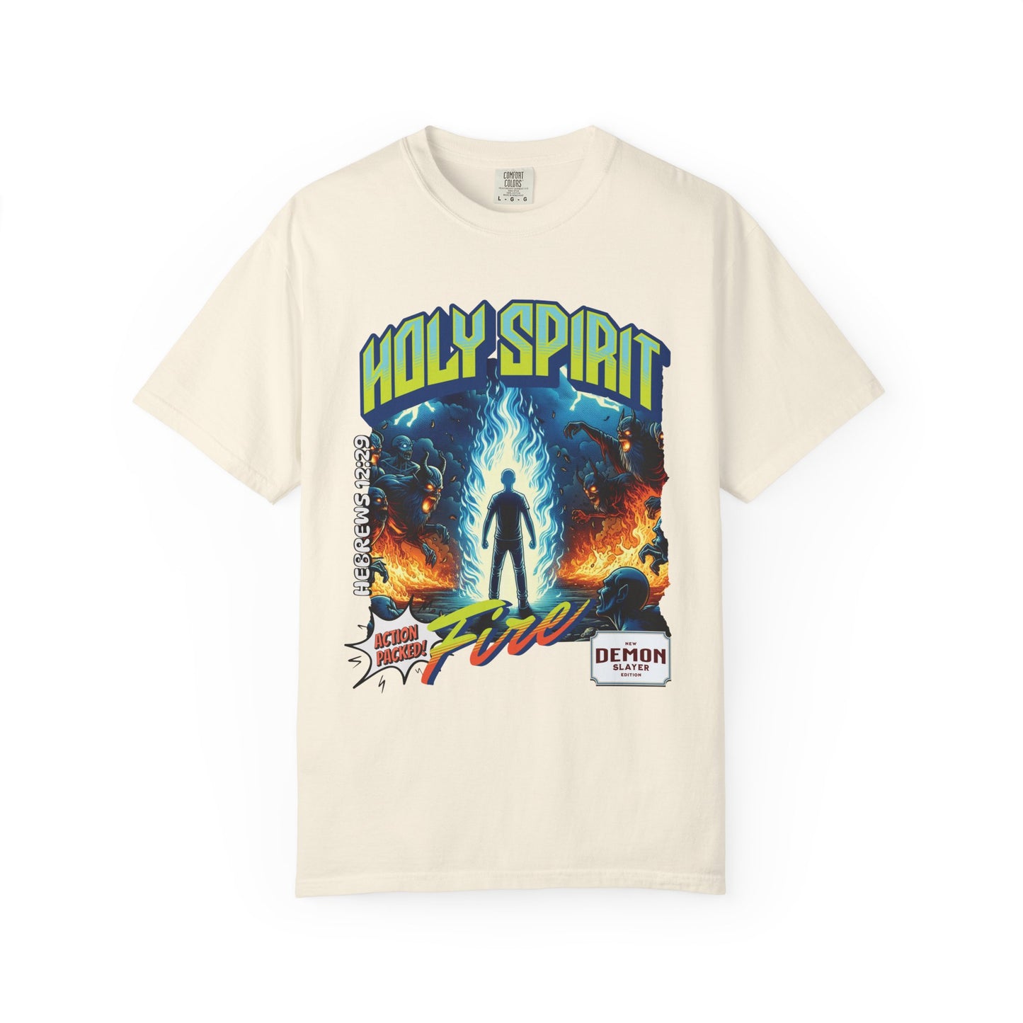 Holy Spirit Fire - Vintage Comic Book Christian Tee