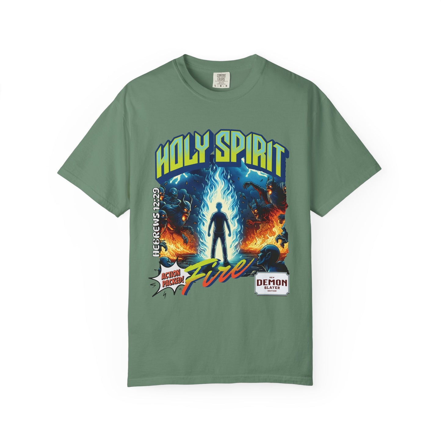 Holy Spirit Fire - Vintage Comic Book Christian Tee