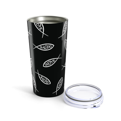 Jesus Ichthys Fish Pattern - Tumbler 20oz