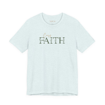 Crazy Faith - Botanical Script Christian Tee