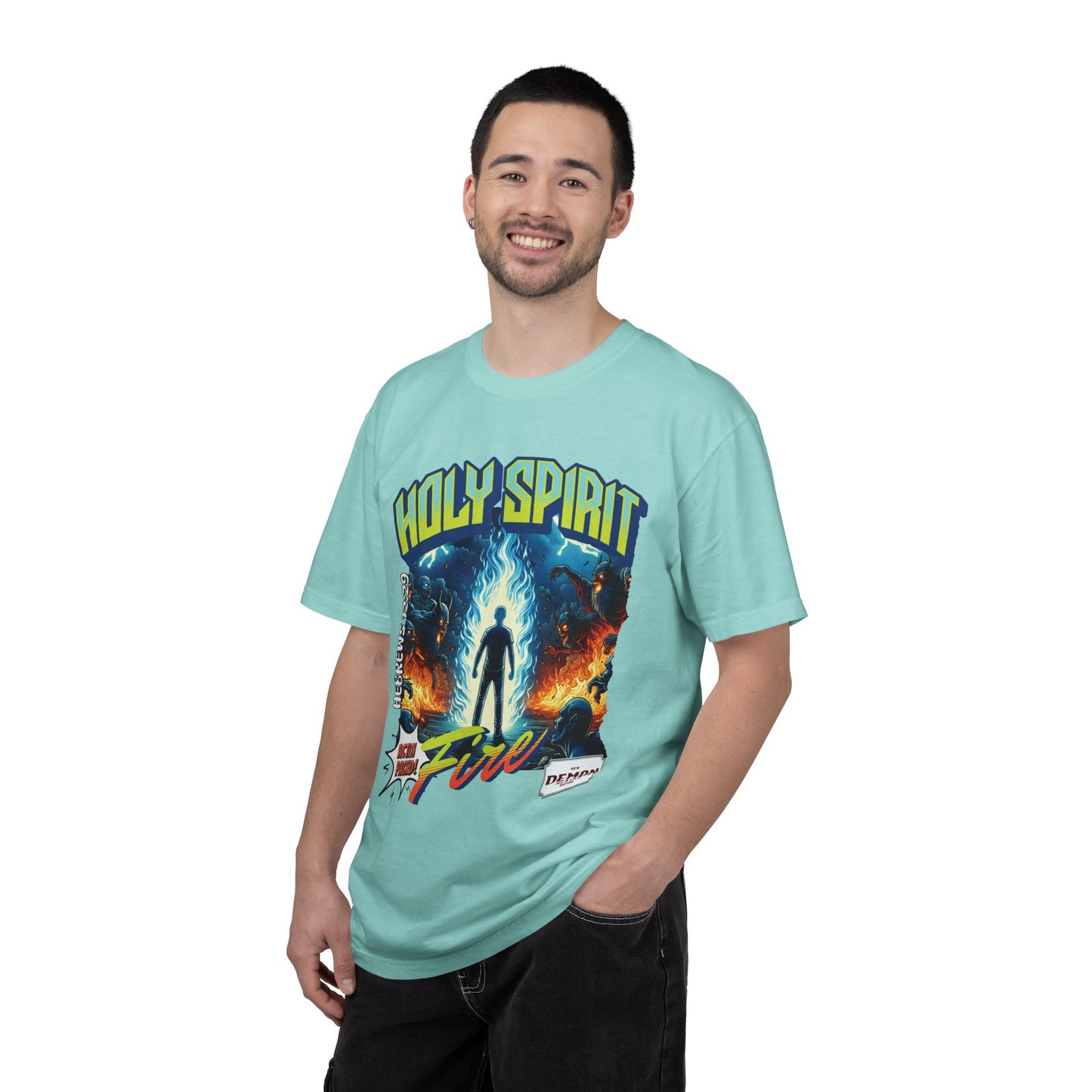 Holy Spirit Fire - Vintage Comic Book Christian Tee