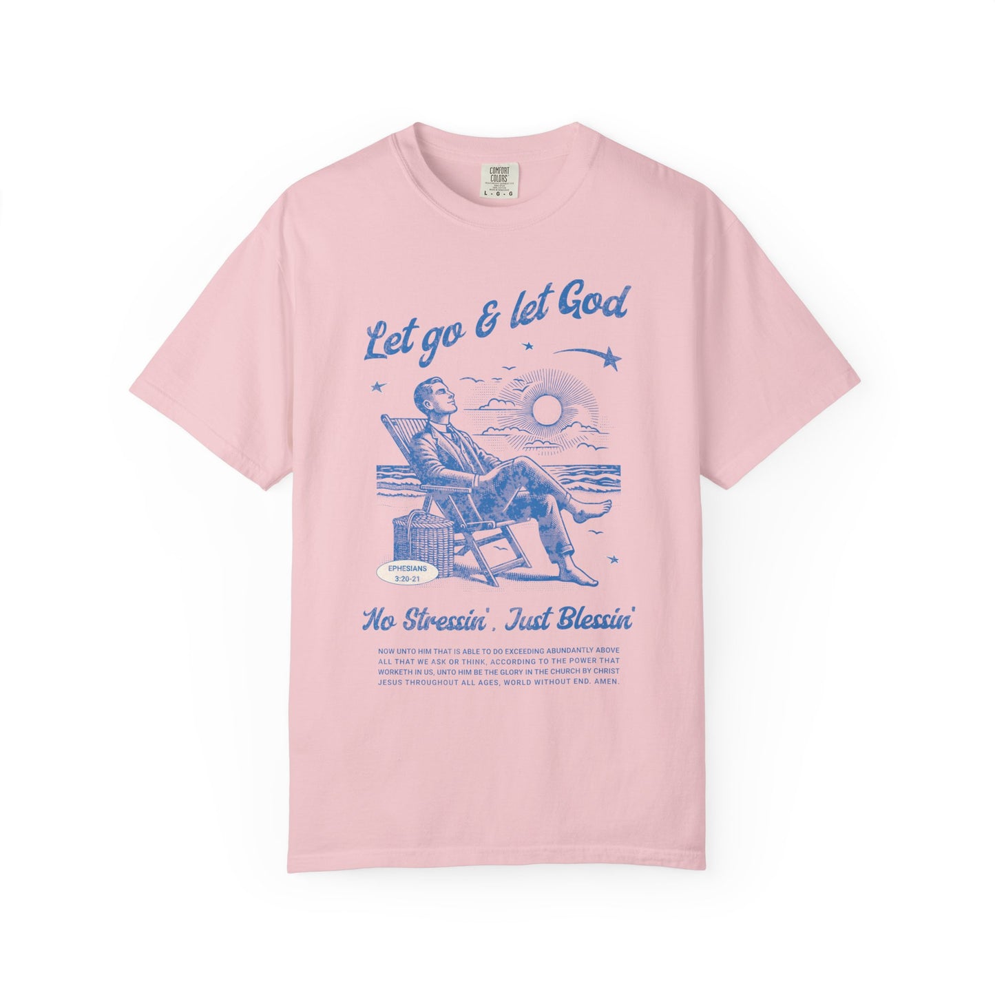 Let Go & Let God - Vintage Beach Faith Tee
