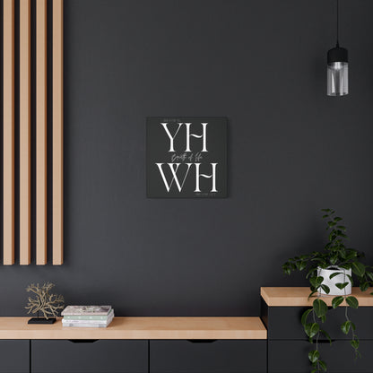 YHWH Breath of Life - Minimalistic Canvas Wall Art