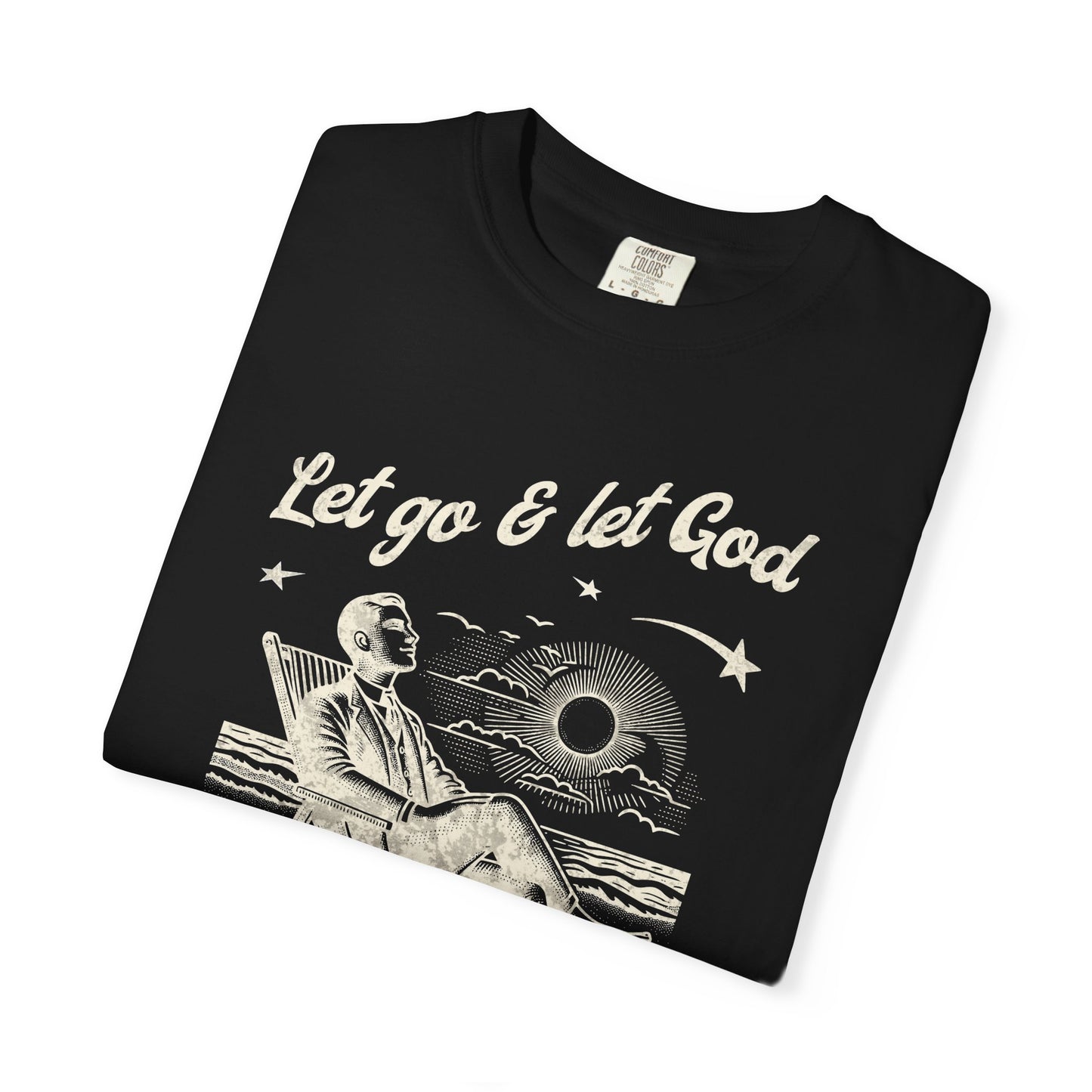 Let Go & Let God - Vintage Beach Faith Tee
