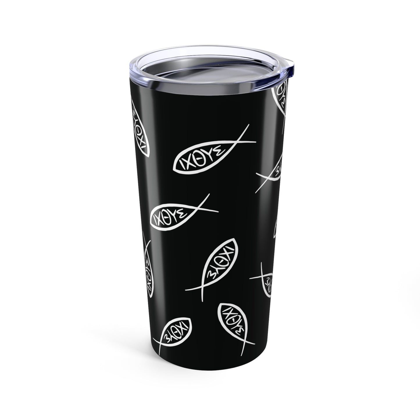 Jesus Ichthys Fish Pattern - Tumbler 20oz
