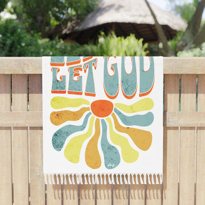 Let Go and Let God - Boho Beach Towel