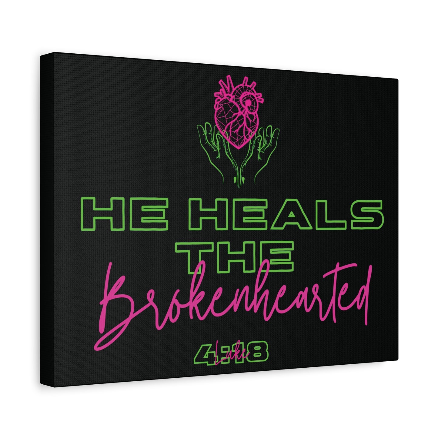He Heals the Brokenhearted - Canvas Wall Art