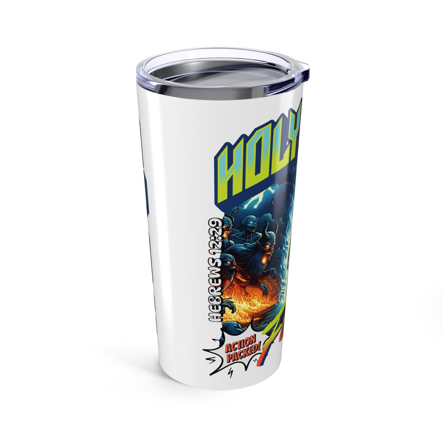 Holy Spirit Fire Comic Style - Tumbler 20oz