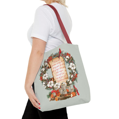 Winter Harvest Galatians 6:9 Tote Bag