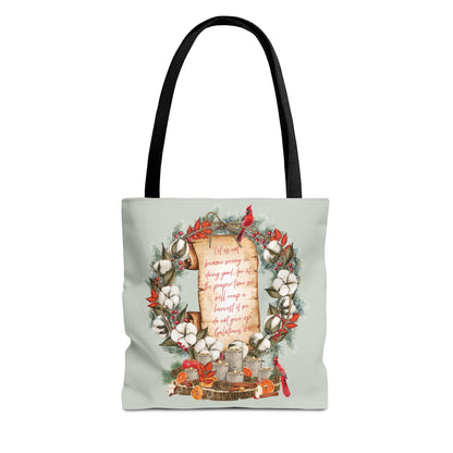 Winter Harvest Galatians 6:9 Tote Bag