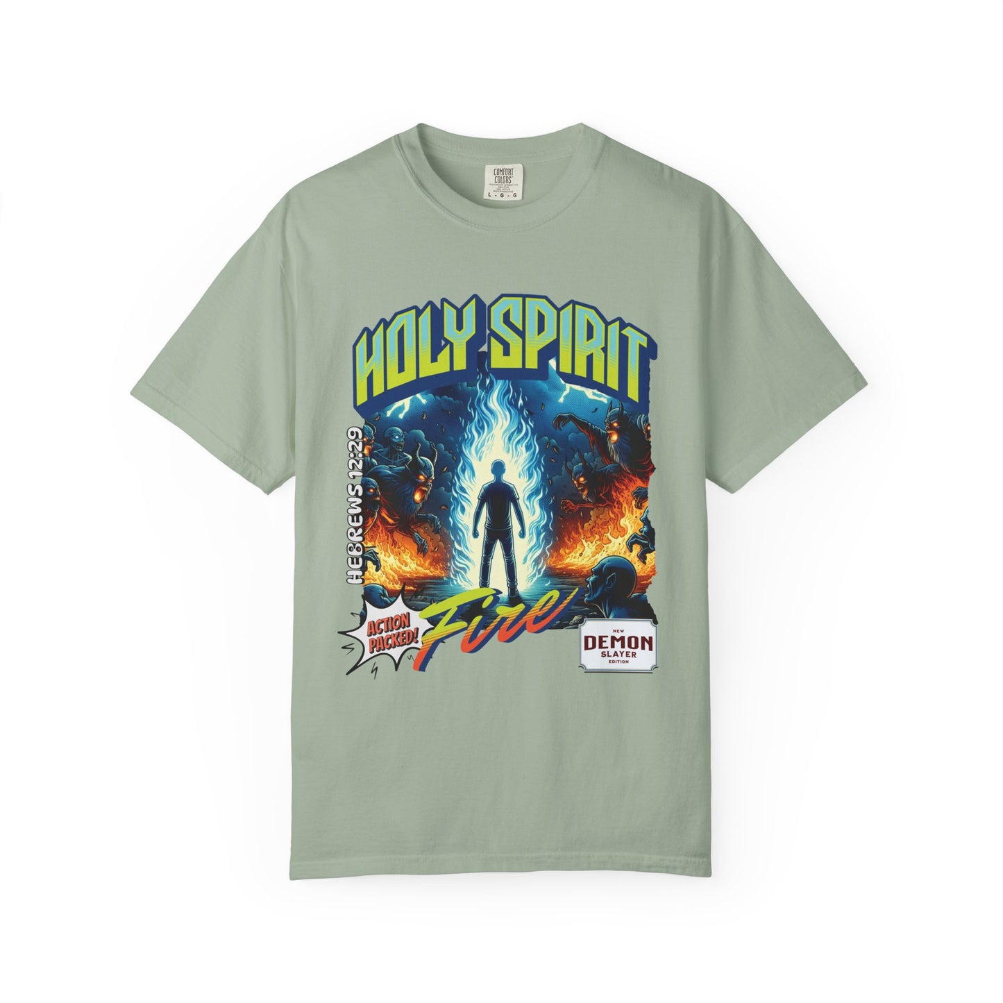 Holy Spirit Fire - Vintage Comic Book Christian Tee