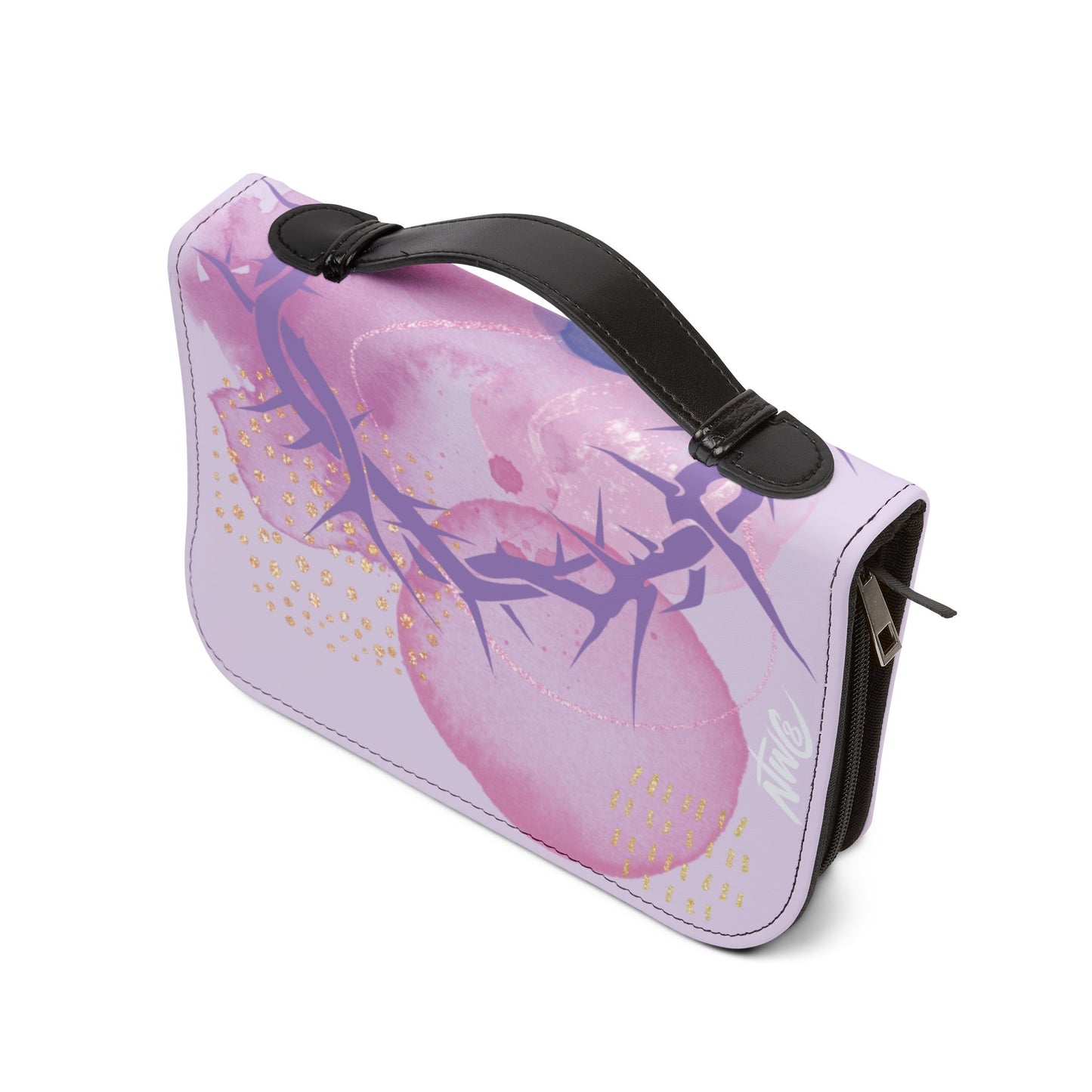 Feminine Faith Watercolor & Crown - Bible Cover