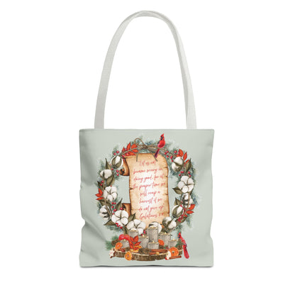 Winter Harvest Galatians 6:9 Tote Bag