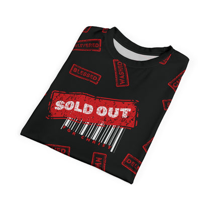 Sold Out for Jesus - All Over Print Faith Tee (Black/Red)