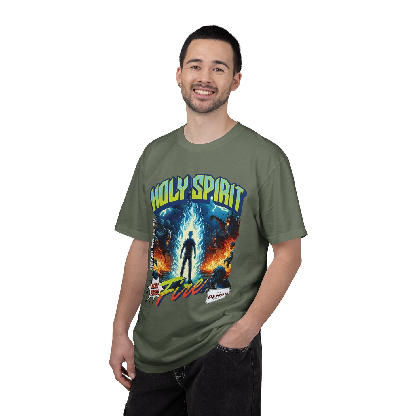 Holy Spirit Fire - Vintage Comic Book Christian Tee