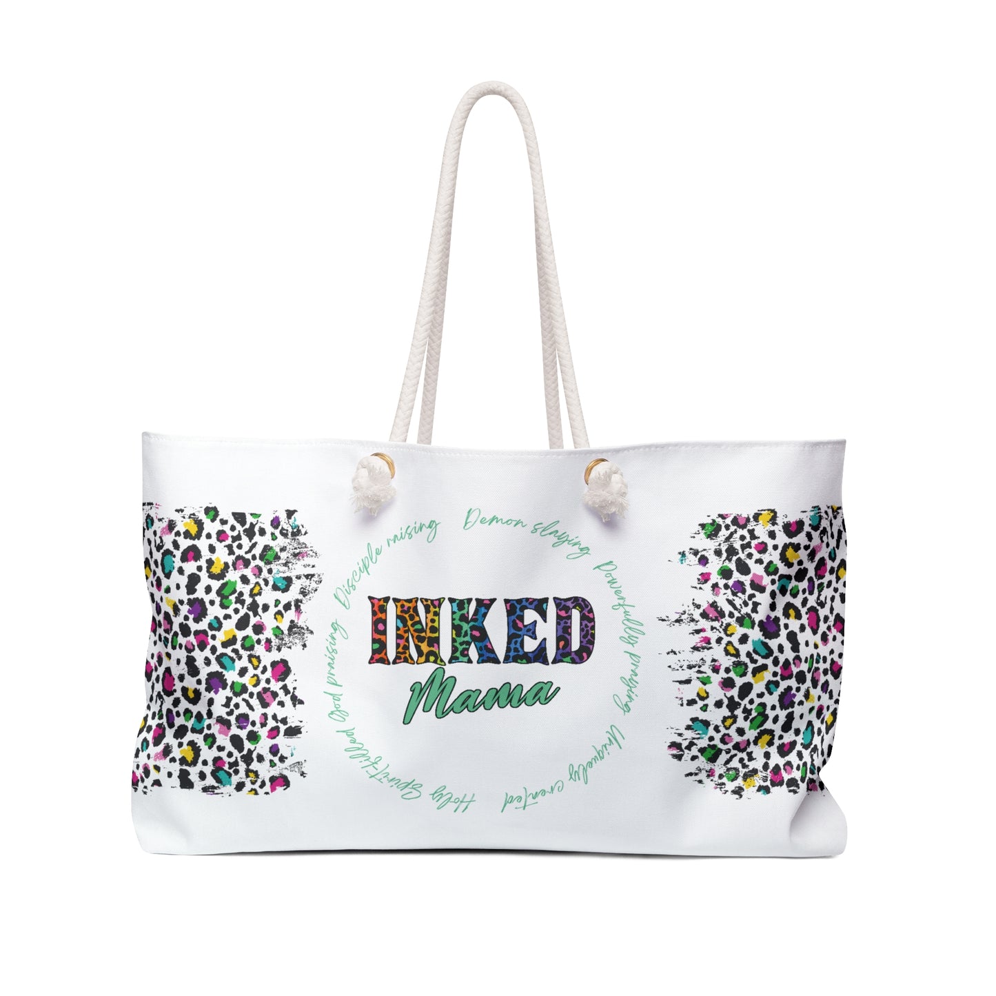 Inked Mama - Cheetah Print Weekender Tote Bag